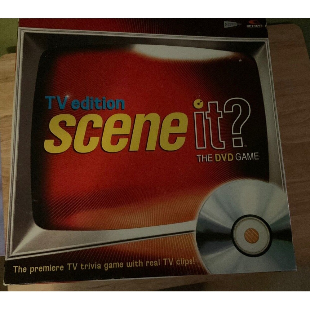 TV Edition Scene It DVD Family Trivia Games, Complete, Open Box, 2004